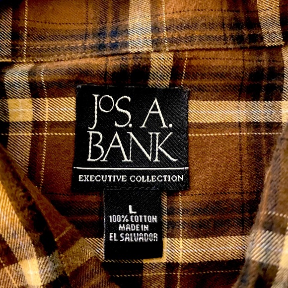 Brown plaid button down - Picture 2 of 4